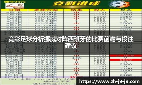 竞彩足球分析挪威对阵西班牙的比赛前瞻与投注建议